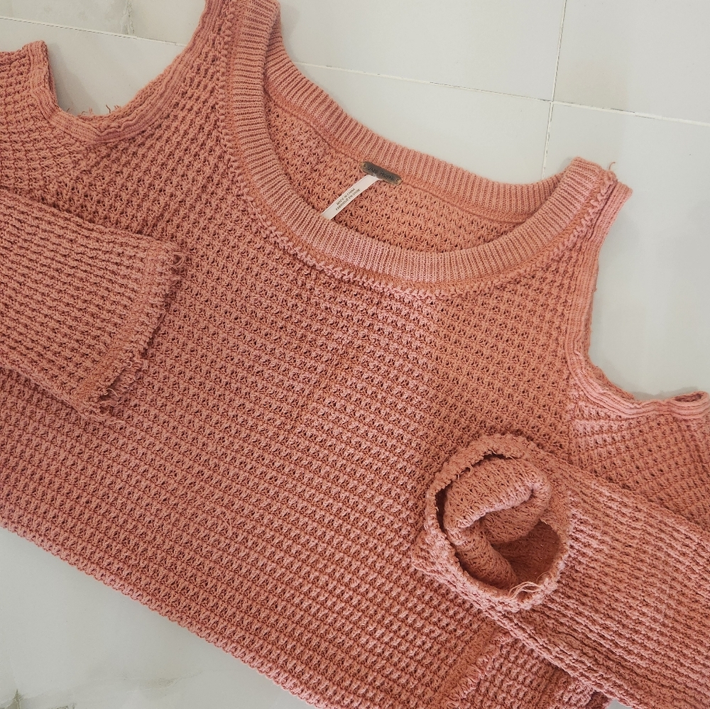 Free People Waffle Sunrise Sweater